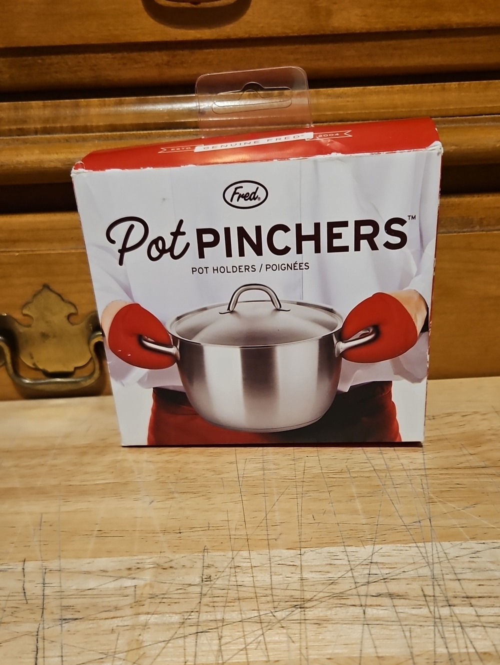 Fred Red Pot Pinchers Silicone Pot Holders